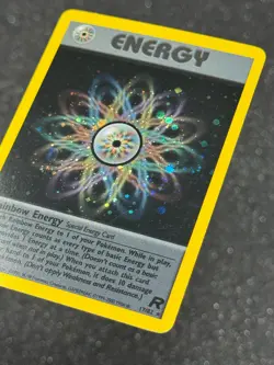 Pokemon TCG 1999 Rainbow Energy 17/82 Special Team Rocket Holographic Rare NM - Image 5