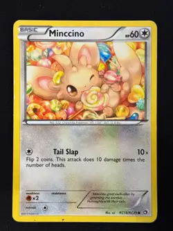 Minccino RC18/RC25 Legendary Treasures: Radiant Collection Holo Pokemon TCG LP - Image 1