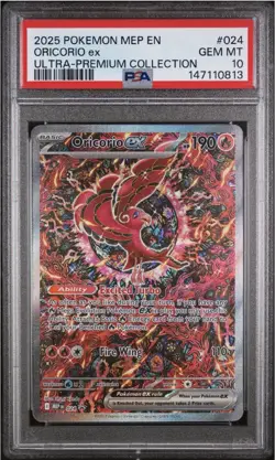 2025 POKEMON MEP EN-ME BLACK STAR PROMO #24 ORICORIO EX ULTRA-PREMIUM COLLECTION - Image 1