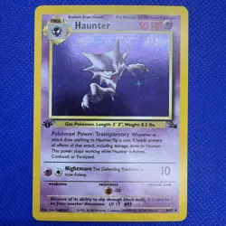 Pokemon Haunter 6/62 Fossil 1st Edition Holo LP To NM - Image 1