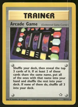 Pokemon Tcg Arcade Game #83 Pokemon Neo Genesis MP - Image 1