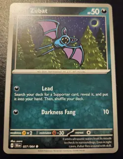 Zubat 027/064 Common Scarlet & Violet: Shrouded Fable Pokemon TCG - Image 1