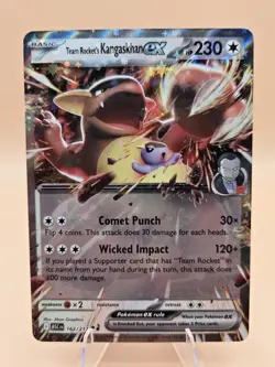 Team Rocket's Kangaskhan EX Double Rare 162/217 Pokemon Ascended Heroes TCG - Image 1