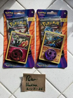 x2 Pokemon XY STEAM SIEGE BLISTER PACK - Lucario Floette - 2016 Factory Sealed - Image 1