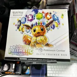 Pokemon Center Prismatic Evolutions Elite Trainer Box PC ETB New Sealed - Image 1