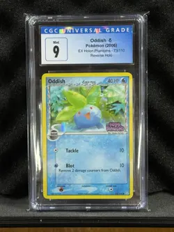 Pokemon TCG Ex Holon Phantoms Oddish 73/110 Reverse Holo - Image 1