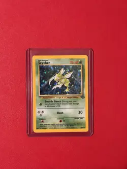Pokemon TCG Scyther Jungle 10/64 Holo Unlimited Holo Rare - Image 1