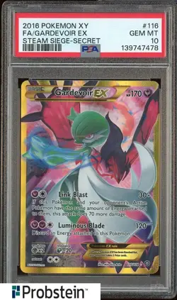 2016 Pokemon XY Steam Siege Secret #116 FA Gardevoir EX PSA 10 GEM MINT - Image 1