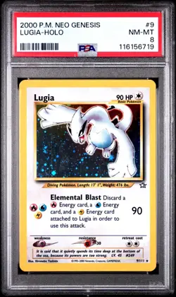 2000 POKEMON NEO GENESIS #9 LUGIA-HOLO PSA 8 *New Cert* - Image 1