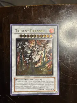 Yugioh Ultimate Rare Trident Dragion (UTR) RGBT-EN043 Raging Battle Unlimited NM - Image 1