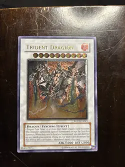 Yugioh Ultimate Rare Trident Dragion (UTR) RGBT-EN043 Raging Battle Unlimited NM - Image 2