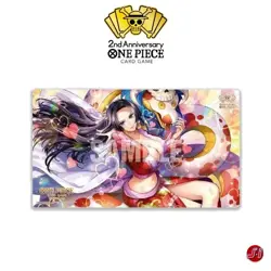 One Piece Chinese Card Game Exclusive 2nd Anniversary Boa Hancock Card Playmat - Image 1