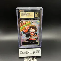 CGC PRISTINE 10 MONKEY D. LUFFY #P-075 SAIKYO JUMP PROMO 2024 ONE PIECE JPN 164 - Image 1