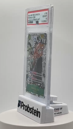 2024 One Piece OP06 EN Manga Alternate Art #118 Roronoa Zoro PSA 10 GEM MINT - Image 2