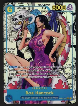 One Piece English OP07-051 Manga Alternate Art Boa Hancock SR - Image 1