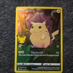 Pokemon TCG Promo Holo Pikachu Celebrations 005/025 Card - Image 1