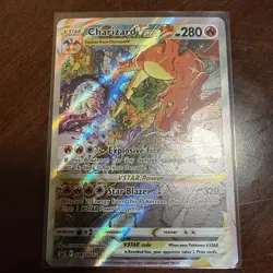 Pokemon TCG Charizard VStar SWSH262 Black Star Promo English clean card - Image 1