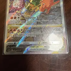 Pokemon TCG Charizard VStar SWSH262 Black Star Promo English clean card - Image 2