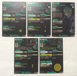 Lot of 5 Japanese Mobile Suit Gundam Arsenal Base Master Rare Card set - Image 2
