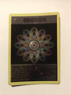 Rainbow Energy - WOTC League Promo Pokemon - Holo Card - Image 1