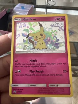 Pokemon Mimikyu TCG Scarlet & Violet SM163 Holo Promo Card Near Mint Condition - Image 1