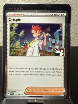 Pokemon TCG Crispin 133/142 Cosmos Holo Prize Pack Series 7 Trading Card TCG - Image 2