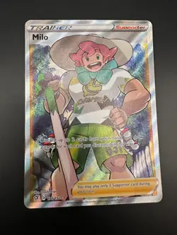 Pokemon Card Milo 190/192 Rebel Clash Full Art Trainer Rare NM - Image 1