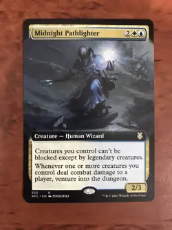 Midnight Pathlighter Extended Borderless MTG Magic Card NM Forgotten Realm AFR - Image 1