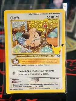 Pokemon TCG Cleffa 20/111 Celebrations Classic Collection Holo Card - Image 1