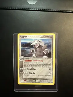 Pokemon TCG Aggron Holo Rare Card 1/108 Power Keepers Series - Image 1