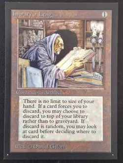 MTG International Collector's Edition - Library of Leng - Mint- Never Played - Image 1