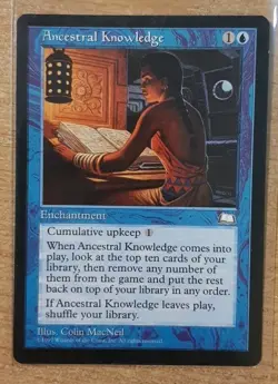 1997 MAGIC THE GATHERING WEATHERLIGHT ANCESTRAL KNOWLDGE TD25 - Image 1