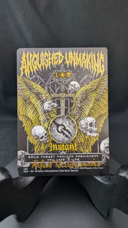 Secret Lair Anguished Unmaking Magic MtG Artist Proof W/ Sketch On Back! 🖌🎨 - Image 2