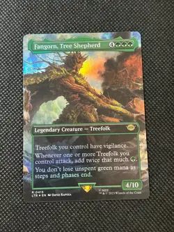 Fangorn, Tree Shepherd SCENE BORDERLESS FOIL, The Lord of the Rings, MTG NM/M - Image 1