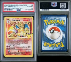 2021 POKEMON CELEBRATIONS CLASSIC COLLECTION #4 CHARIZARD-HOLO PSA 10 - Image 3