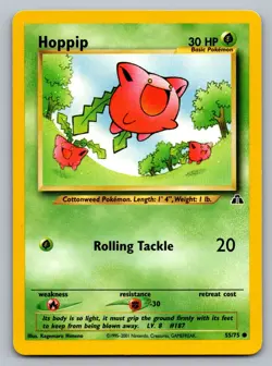 Pokemon TCG Neo Discovery Hoppip 55/75 - Image 1