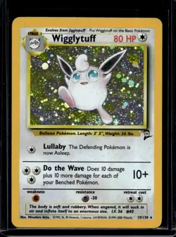 Wigglytuff Base Set 2 #19/130 Pokemon Holo (MP) - Image 1