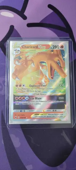 Pokemon TCG Charizard Vstar Crown Zenith 019/159 Holo Ultra Rare - Image 1