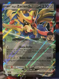 2025 POKEMON JTG EN-JOURNEY TOGETHER 111 HOP'S ZACIAN EX NM/M - Image 1