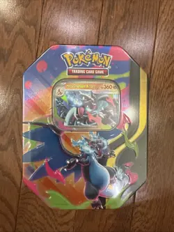 Pokemon TCG Mega Charizard X ex Tin 4 Booster Packs & Charizard Promo - Image 1