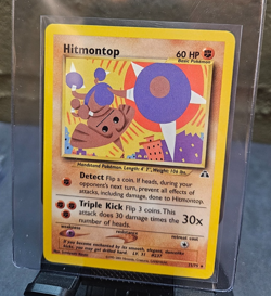 Pokemon Hitmontop Neo Discovery 22/75 Unlimited Rare Non Holo Vintage 2001 NM - Image 1