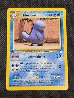 1st Edition GERMAN Morlord (Quagsire) Neo Revelation 48/64 Pokemon - Image 1