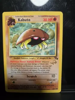 Pokemon TCG Kabuto W Gold Stamp Wizards Promo, WOTC 50/62 LP+ (w/video) - Image 1
