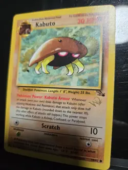 Pokemon TCG Kabuto W Gold Stamp Wizards Promo, WOTC 50/62 LP+ (w/video) - Image 5