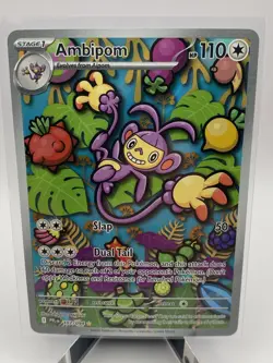 AMBIPOM 107/094 PHANTASMAL FLAMES POKEMON (ILLUSTRATION RARE, NM) - Image 1