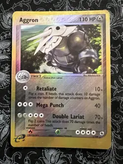 2003 Pokemon EX Ruby & Sapphire Aggron 1/109 Reverse Holo Rare LP Nintendo - Image 1