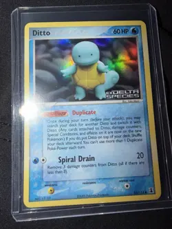 Pokemon Ditto Stamped Holo Rare Squirtle 64/113 Delta Species LP+ - Image 1