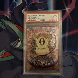 2000 Topps Chrome Pokemon TV #20 Raticate Gem Mint PSA 10 - Image 1