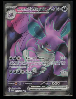 Team Rocket's Nidoking ex 216/182 Pokemon Destined Rivals Ultra Rare Near Mint - Image 1
