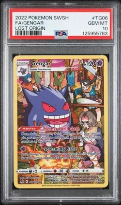 PSA 10 GENGAR TG06 LOST ORIGIN TRAINER GALLERY SWORD & SHIELD POKEMON GEM MINT - Image 1
